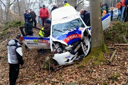 Spa Rally 2015 crash