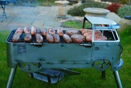 photo vw combi barbecue