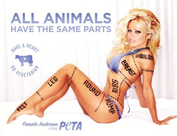 photo Pamela Anderson nue PETA