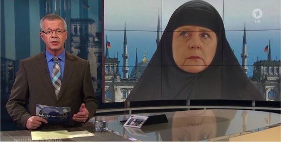Angela Merkel voilee