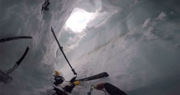 ski crevasse