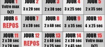 programme gainage 30 jours